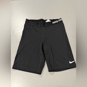 Black Nike Pro Biker Shorts, Women’s Large